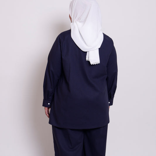 Linen Top in Deep Twilight