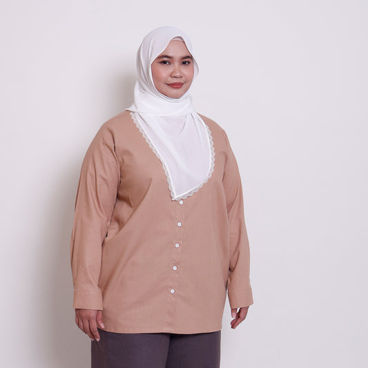 Linen Top in Desert Sand